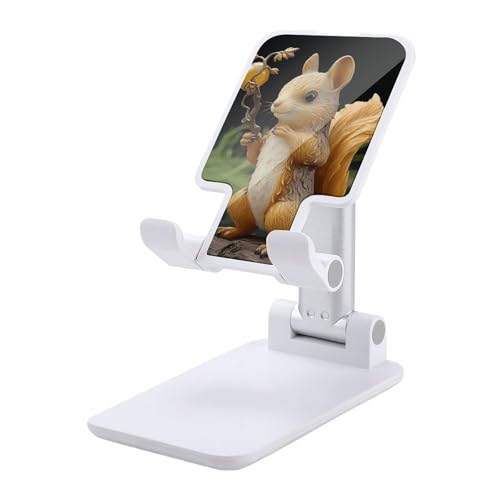 Support téléphone bureau écureuil pliable pour télétravail et vidéos