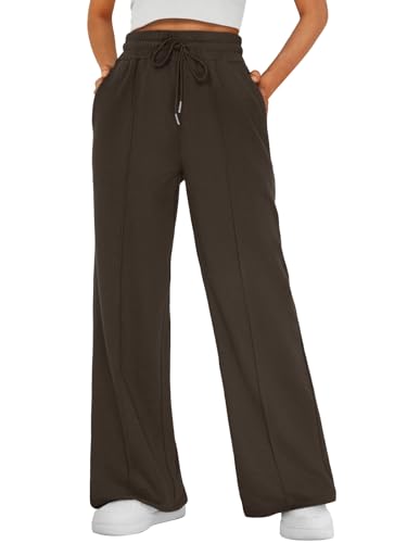 AUTOMET Womens Wide Leg Sweatpants Baggy Fall Lounge Sweat Pants