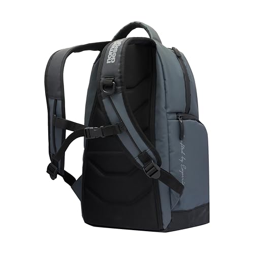 Nomad Design Fisherman's Backpack, 22L Capacity, Water Resistant, EVA Foam Backing, Detachable Front Pocket, Plier Holster, Blue Lining