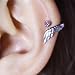 Angel Wing Ear Studs with Sparkling Crystal Detail Rhinestones Piercing Earrings for Fashion Jewelry Lovers Elegant