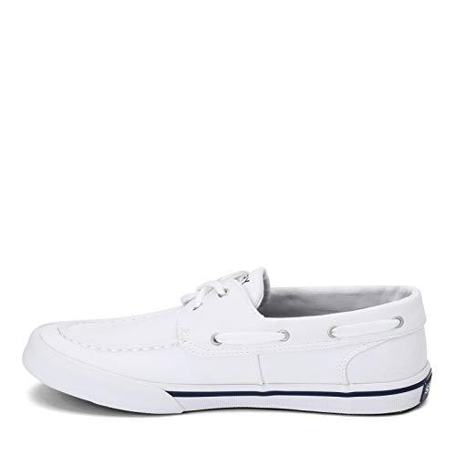 Image of Sperry Mens Bahama II Boat Washed Sneaker, White, 15