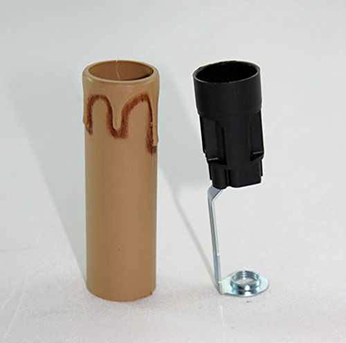 ILAB Portalampada finta candela antica colore