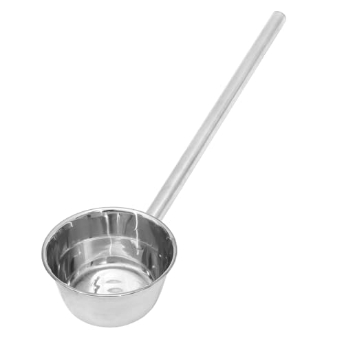 CIYODO Stainless Steel Spoon Soup Ladle Water Scoop Watering Ladle Kitchen Gadget Stainless Steel Scoop Kitchen Water Ladle Ladles for Cooking Large Ladle Small Tools Commercial