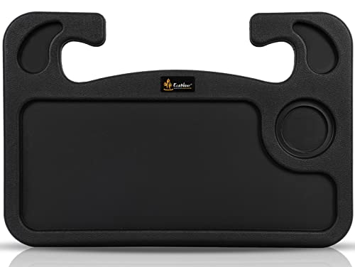 EcoNour 2 in 1 Car Steering Wheel Desk | Tray for Laptop Car Mount with Pen Holder | Desk Console for Car | Food Tray for Eating with Drinks Holder | Multipurpose Travel Car Accessories by EcoNour - Used condition - US$9.23