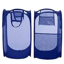 Kuber Industries 2 Piece Mesh Laundry Organiser (LMESH12)