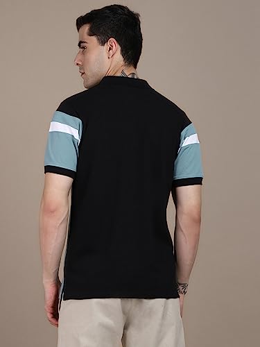 Image of Dennis Lingo - Men's Cotton Colorblocked Polo Regular Fit T-Shirt