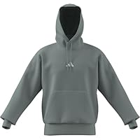 adidas Men's ESSENTIALS FEELCOZY FLEECE HOODIE, Wonder Sage/white, M