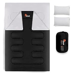 azark Premium Sleeping Bag, 350GSM, Lightweight and Waterproof, 4 Seasons of Camping, Hiking and Outdoors, Sleeping bag for Adults & Kids