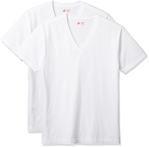 [ヘインズ] Tシャツ ジャパンフィット Vネック 2枚組 H5115 メンズ ホワイト 日本 M (日本サイズM相当)