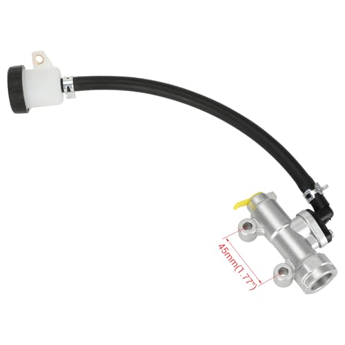 Image of KT196 Brake Master Cylinder with Brake Caliper Pads Assembly Compatible with 196cc 6.5hp Coleman KT196 Go Kart Powersports Parts Accessories