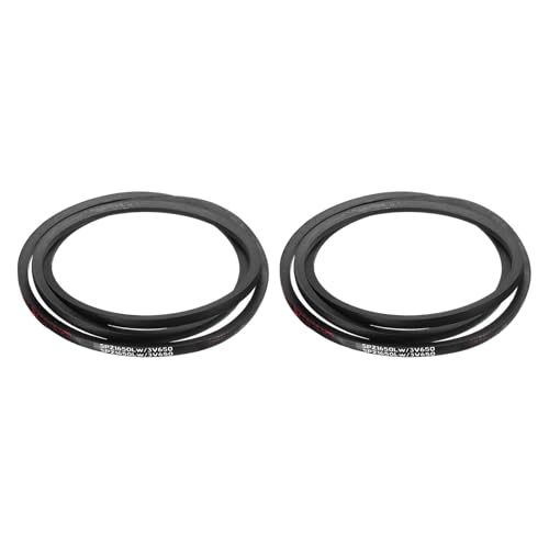 Image of sourcing map 2Pcs SPZ-1650 Drive Wedge Belts V-Belt Industrial Power Rubber Transmission Belt 1650mm Pitch Girth,10mm Width, 8mm Height, 1663mm Outer Girth