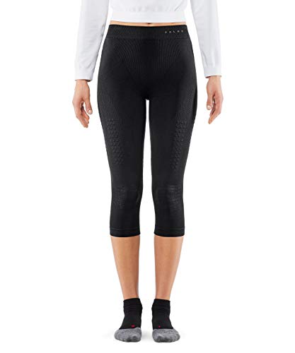 Falke ESS Ski Impulse 3/4 Mallas, Mujer, Negro, X-Large