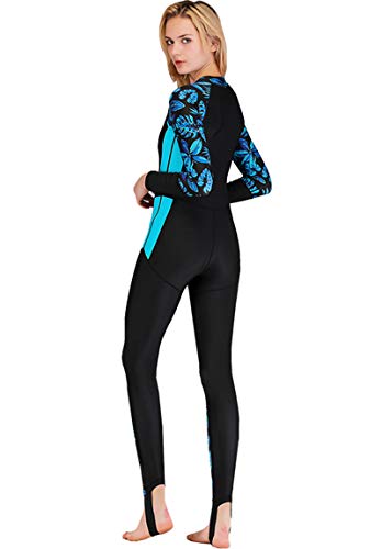 Akaeys Women's Full Body Swimsuit Rash Guard One Piece Long Sleeve Long Leg Swimwear with UV Sun Protection3