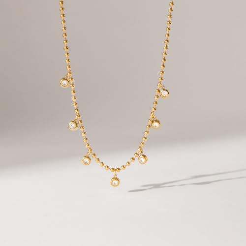 Image of 18k Gold Plated Vintage Dainty Pink Gemstone Bow Pendant Necklace Women Court Style Oval Cut Zircon Necklace