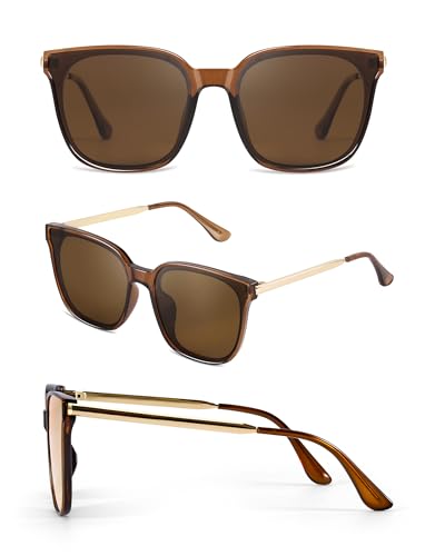 FancyPink Oversized Cat Eye Sunglasses for Womens Polarized Shades w UVProtection Trendy Fashion Sunglasses2