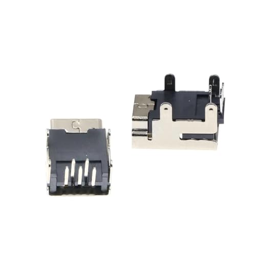 Conector USB Tipo B de 5 Pines Hembra Dip Jack Componente Electrónico de ángulo Recto 4