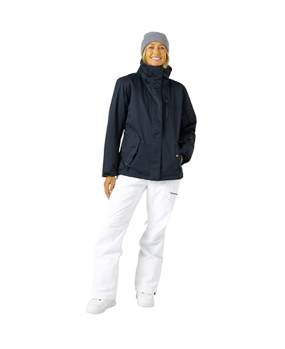 Roxy Women's Jetty Block Jacket – 10K Waterproof, Insulated Snow Jacket, PFAS-Free, Recycled Fabric, Anthracite, Medium