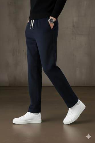 Image of INKKR Men's Comfortable Corduroy Pants | Relaxed Fit Stretch Casual Trousers