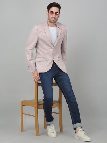 Image of Cantabil Checkered Full Sleeves Notch Lapel Casual Blazer for Men | Casual Blazer for Men | Men Blazer for Casual | Blazer for Men Casual (P MBZC00055)
