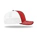 The Hat Pros Richardson 112 Classic Six-Panel Adjustable Snapback Trucker Cap (Red/White)