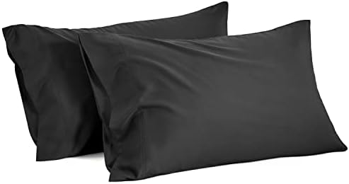 BEDELITE Teal Pillow Cases 2 Pack, 100% Bamboo Pillowcases - Breathable and Cooling Pillow Cases for Hot Sleepers & Night Sweats, Super Soft Envelope Closure Pillow Covers 50x75cm