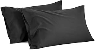 BEDELITE Silver Grey Pillow Cases 2 Pack, 100% Bamboo Pillowcases - Breathable and Cooling Pillow Cases for Hot Sleepers & Night Sweats, Super Soft Envelope Closure Pillow Covers 50x75cm