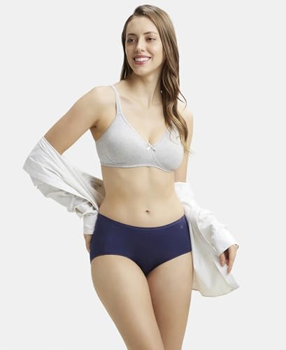 Image of Jockey 1722 Women Wirefree Non Padded Super Combed Cotton Elastane Stretch Medium Coverage Everyday Bra with Concealed Shaper Panel