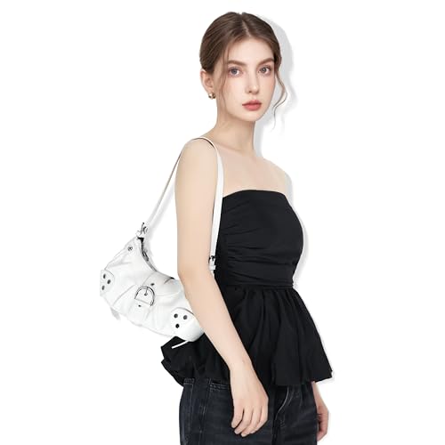 Shoulder Bag for Women - PU Leather Purse Adjustable Strap Hobo Crossbody Handbag with Zipper Closure2