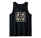 Design zeigt Coquette Cottagecore Fairycore Schmetterling Quartett.