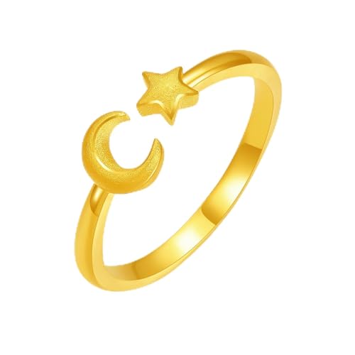 24K-Solid-Gold-Rings-Moom-and-Star-Ring-Adjustable-Open-Rings-for-Women-Lover-Wedding-Engagement-Statement-Promise-Ring-Size-12-16-A0113791
