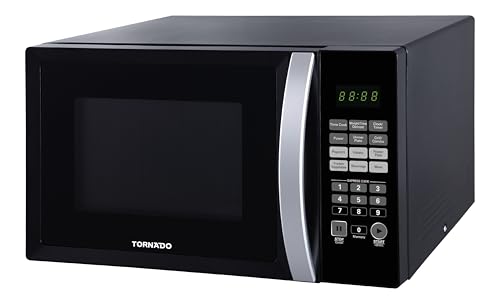شواية ميكروويف 36 لتر 1000 واط 6 قوائم بلون أسود TMD-36GE-BK من تورنيدو، زجاج