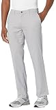 Amazon Essentials Men's Straight-Fit Casual Stretch Chino Pants, Sits at Waist, Light Grey, 34W x...