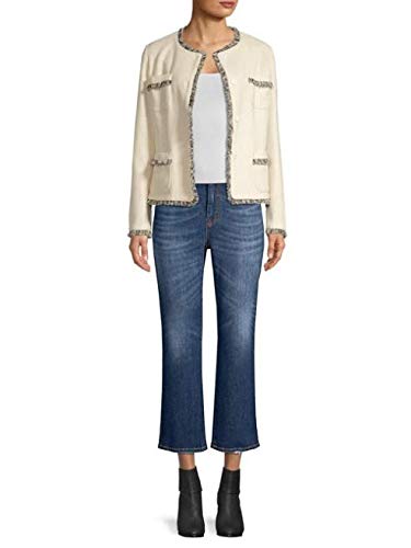 Weekend Max Mara Edo Tweed Jacket White Size 6