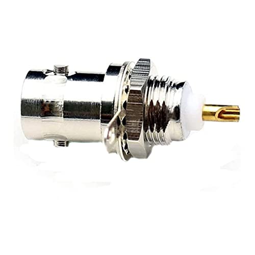 Pack de 5 adaptadores BNC hembra con montaje en panel miniatura 3