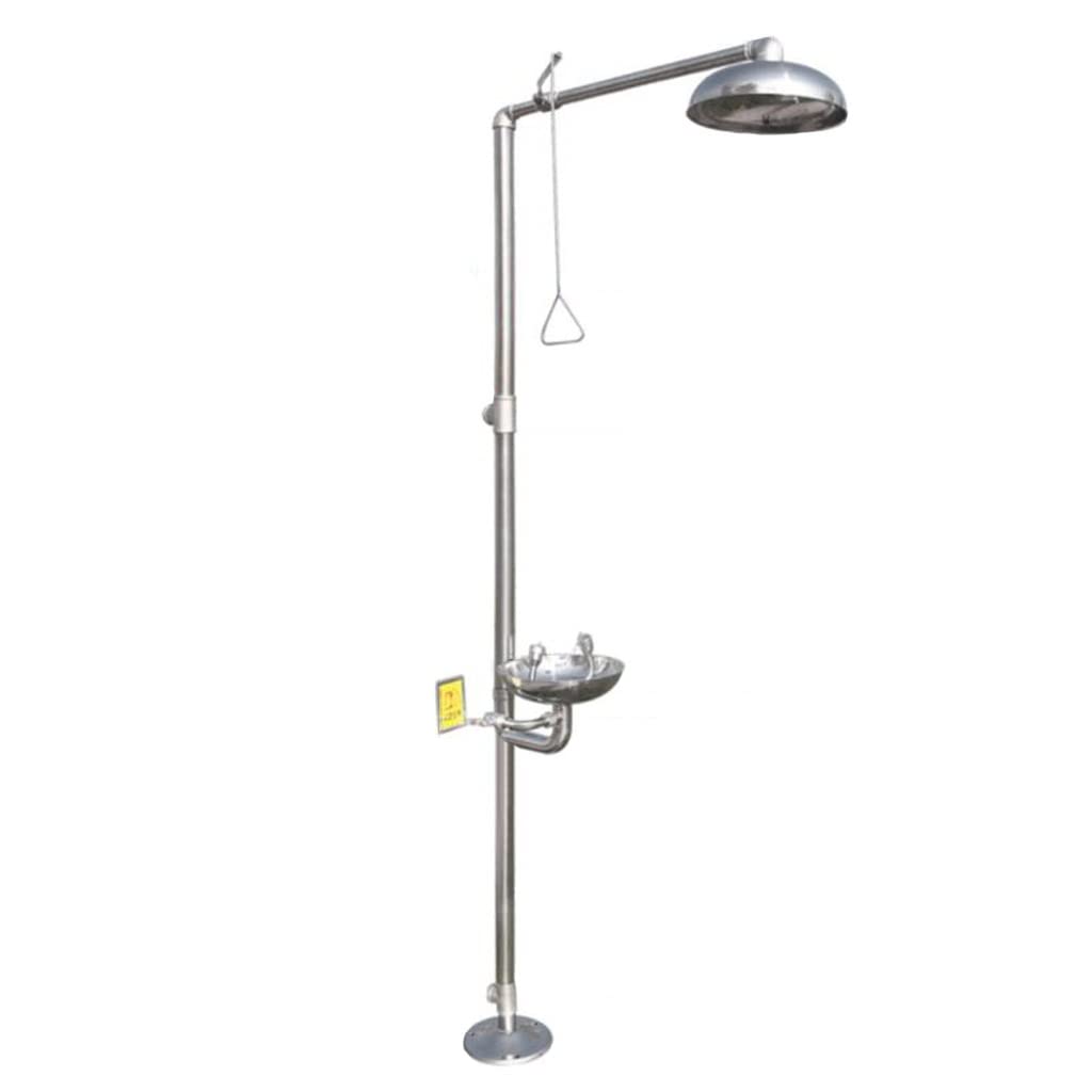 BBGS 304 Acero Inoxidable Combinación Emergencia Estación de Ducha Lavaojos, Sistema de Ducha de Emergencia Estación Lavaojos y Cara