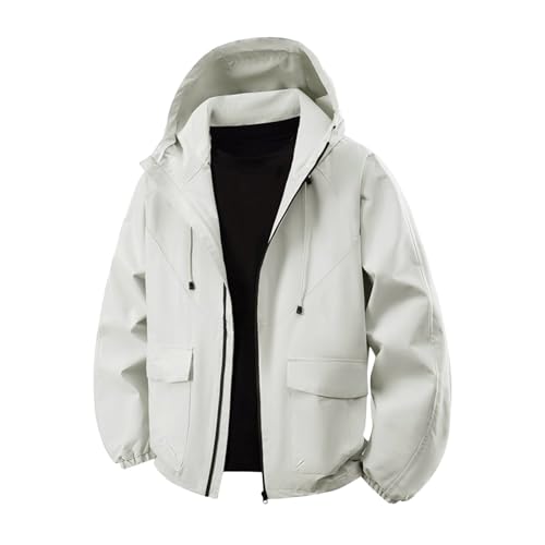 Chaqueta softshell para hombre funcional para exteriores y senderismo ligero