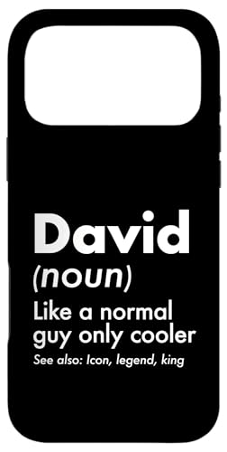 David Like A Normal Guy Only Cooler Legend King �t�@�[�X�g�l�[�� �X�}�z�P�[�X iPhone 17 Pro Max �p