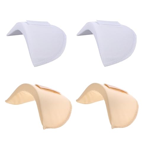 2 pares de ombreiras ajustadas com espessura de 1,5 cm almofadas de esponja respiráveis para ombros