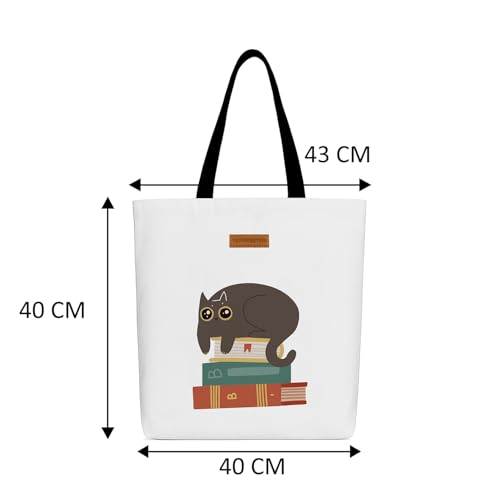 Image of The Purple Tree Eco-Friendly Canvas Tote Bag, Sustainable, Reusable Shopping, Beach, Travel or Everyday Tote, Wide Tote Bag