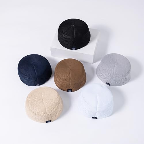 UncleS Traditional Muslim Prayer Hat Breathable Kufi with Hollowout Pattern for Cultural Event and Religious Assembly Muslim Prayer Hat3