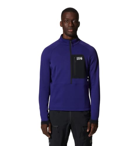 Image of Mountain Hardwear Men's Polartec Power Grid Half Zip Jacket | Stylish and Warm Jacket for All Outdoor Adventures