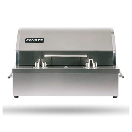 Coyote Portable Electric Grill, 18 Inch Built-in Grill with Ceramic Flavorizer - C1EL120SM