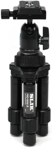 Slik Mini-Pro BHAC SBH-100AC Arca-Swiss 405g Extendable Compact Tabletop Tripod with Ball Head