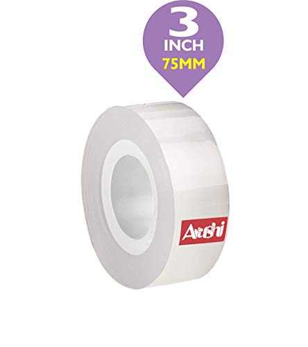 Image of Arushi Clear Transparent BOPP Packing Tape 3 Inch x 65 Meter Heavy Duty Industrial Packaging Tape for E-Commerce Box Sealing, Office, Warehouse and Home Use Strong Adhesive (Pack of 1)