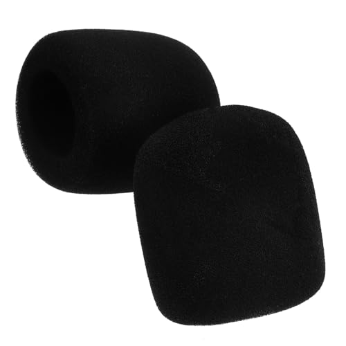ELAYARD 2 piezas Cubierta de Gruesa para Micrófono Protector Lavable Antiviento Compatible con Ktv Funda Protectora para Micrófonos Grandes