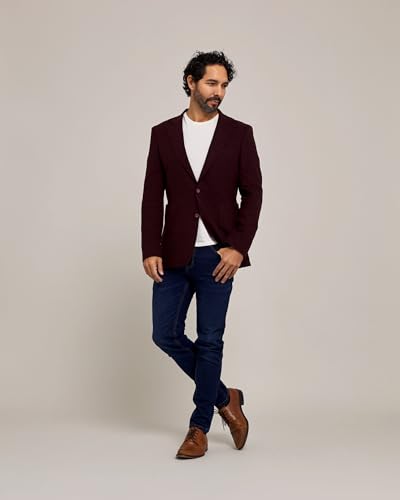 Gervasi Men's Slim Fit Blazers with Front Pockets & 2 Buttons4