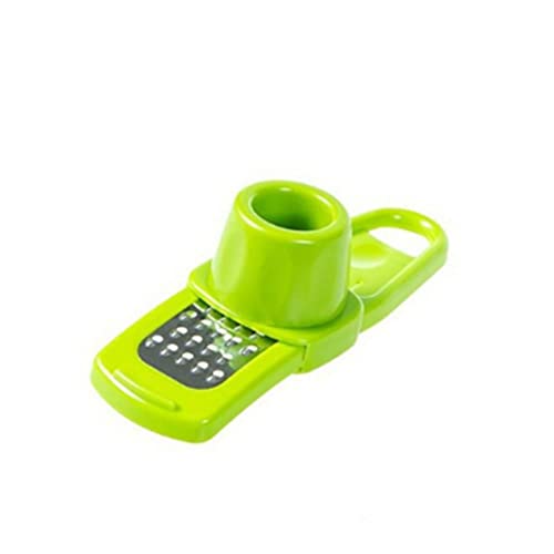 Multifunction Ginger Grater Tool Mini Nutmeg Garlic Grater, Kitchen Manual Fruit Vegetable Nuts Chopper Grinder(Green)
