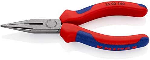 Knipex Szczypce tnące półokrągłe (szczypce radiowe) chromowane, z wielokomponentowymi nasadkami, izolowane wg VDE 160 mm 25 06 160