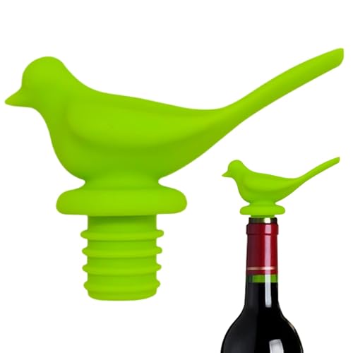 Weinflaschenverschluss aus Silikon – Premium-Weinverschluss, Silikonkorken für Flaschen | Langlebiger, wiederverwendbarer Weinverschluss, ideal zur Erhaltung der Weinfrische, perfekt für den - ode