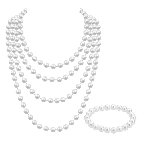 Eleganza e classe: un accessorio classico, un set di gioielli di perle è nobile e raffinato. Che si tratti di occasioni formali o nella vita di tutti i giorni, possono dare un tocco di eleganza e fascino femminile.